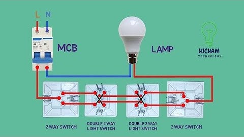 4 Way Switch | Intermediate Switch Connection | Staircase wiring