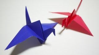 カラスの折り方 - How To Make An Origami Crow[折り紙 おりがみ Origami]