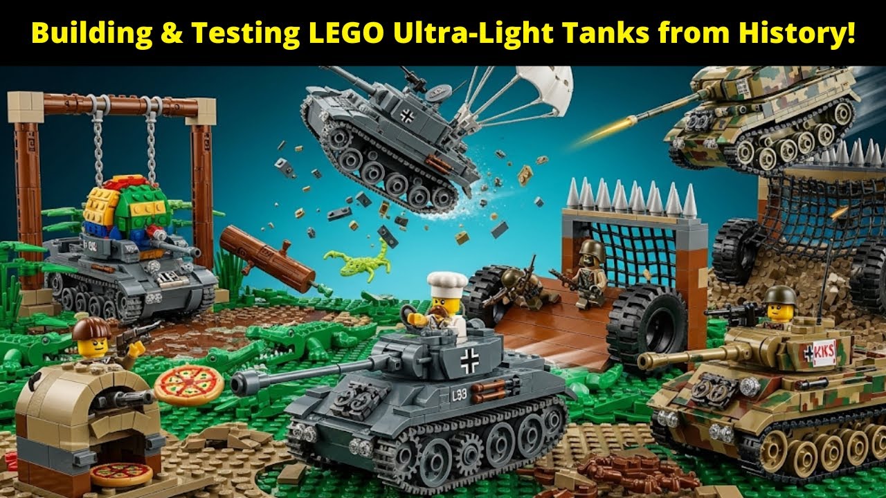 Building & Testing LEGO Ultra-Light Tanks from History!