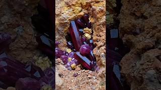 a miner found super crystals red ruby gemstones #jade #diamond #gemstones #mining #crystals #gold