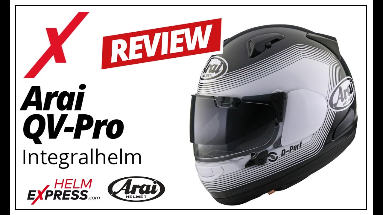 Arai QV-Pro [Unboxing & Produktvorstellung] | Helmexpress.com - YouTube