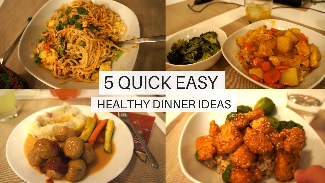 5 HEALTHY DINNER IDEAS 2018 // COOK WITH ME - YouTube