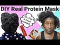 At Home DIY Mask For Stronger & Longer 4c Natural Hair | Treats Breakage & Dryness