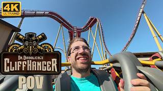 Dr  Diabolical's Cliffhanger Reverse POV (4K 60FPS), Six Flags Fiesta Texas B&M Dive | Non-Copyright