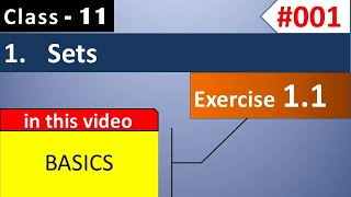 Class 11 Maths Chapter 1 Exercise 1.1 (Basic concepts of sets) Sets | Class 11 Maths NCERT Solutions