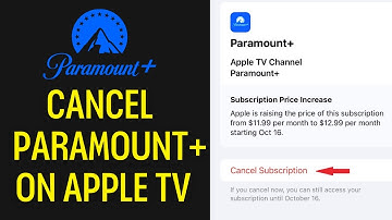 How To Cancel Paramount Subscription On Apple Tv