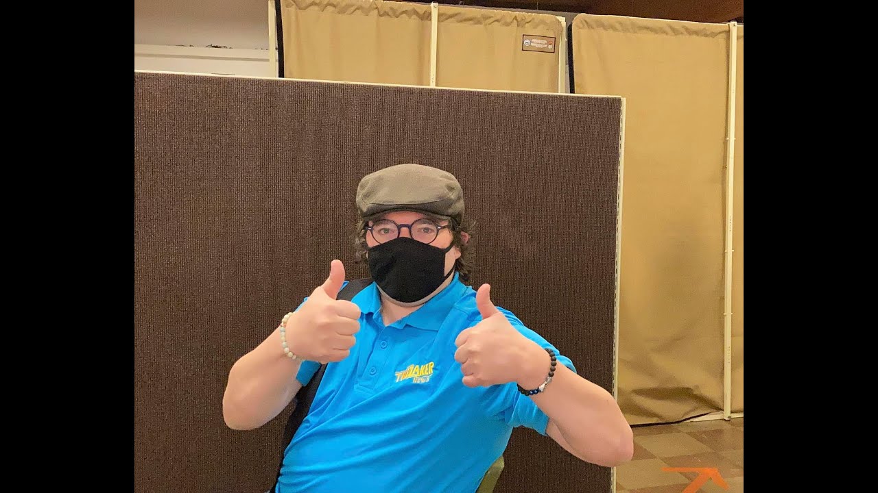 Pat from The Laker News gets Vaccinated