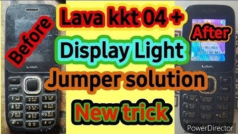 Lava kkt Display Light Jumper|| keypad mobile display light jumper solution||All mobile display