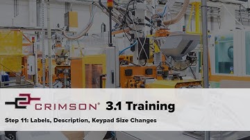 Crimson 3.1 Training - Labels, Description, Keypad Size Changes