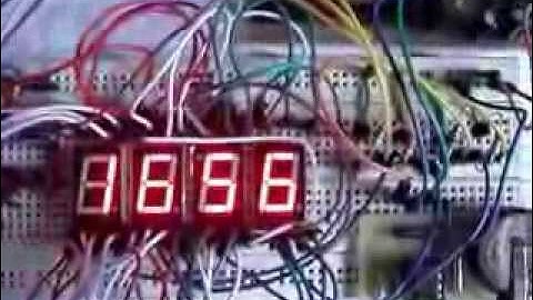Digital Clock on 7 Segment Display