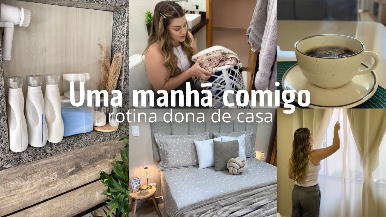 ROTINA DA MANHÃ DE UMA DONA DE CASA | limpeza, organização e vida real
