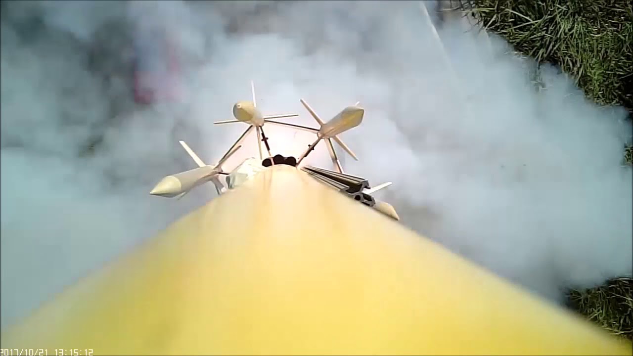 Nitro FIreBall 29 motor rocket launch. - YouTube