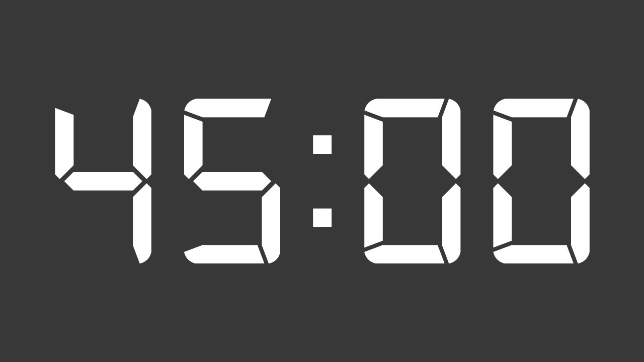 45 Minutes Timer Study Timer Focus Timer YouTube 45 minutes timer study timer focus timer youtube