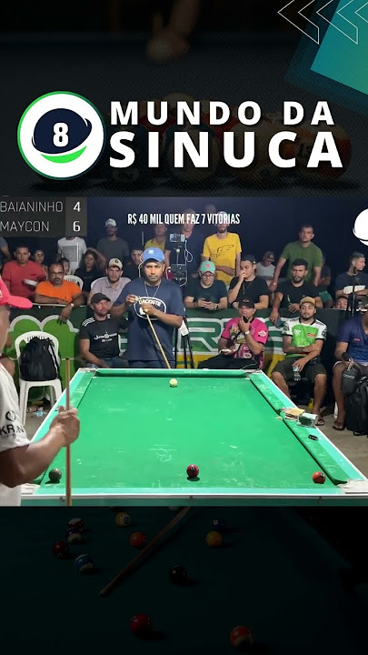 Ahhh, não venha me dizer que você nunca teve uma sortinha dessa no jogo d  sinuca. 😁. Esse vídeo tá estourado. Vlw amigos., By Baianinho de MAUÁ