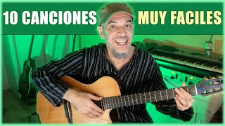 10 Canciones MUY FACILES en Español | GUITARRA para NOVATOS