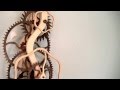 Serpentine Wooden Gear Clock Serpentine Wooden Gear Clock
