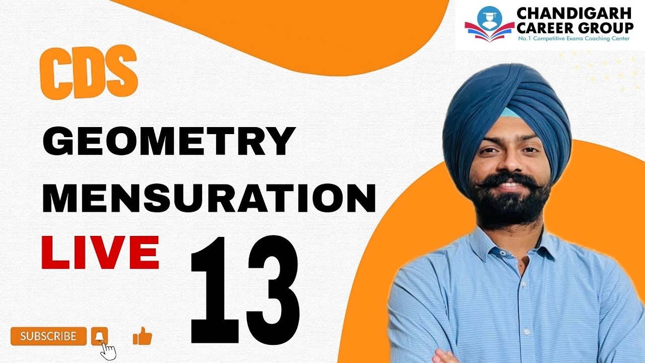 Geometry and mensuration class 13 for CDS by Sandeep Brar