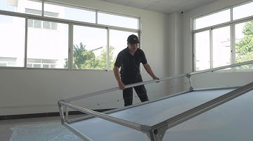 SEG lightbox display wall install video | GH Display