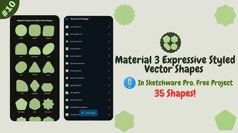 Material 3 Expressive Styled Vector Shapes in Sketchware Pro #fastersoftwaredeveloper #material3