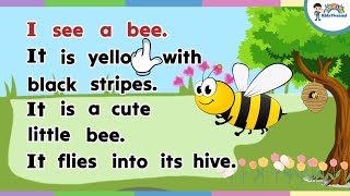 Learn to Read a Simple Story "I See a Bee" | English Reading Lesson for Nursery and Kindergarten  screenshot 5