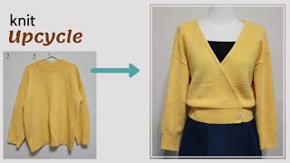 DIY Upcycling a knit|니트 리폼|스웨터|sweater|Cardigan|가디건|Reform Old Your Clothes|안입는옷|Refashion|옷수선|옷만들기| screenshot 1