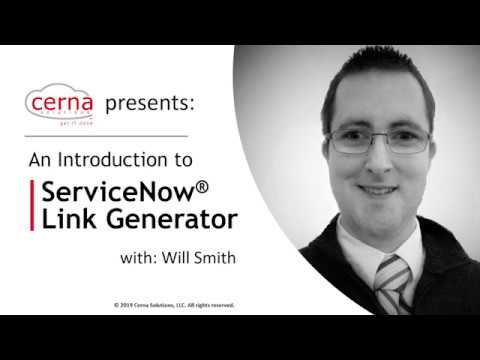 An Introduction to ServiceNow Link Generator