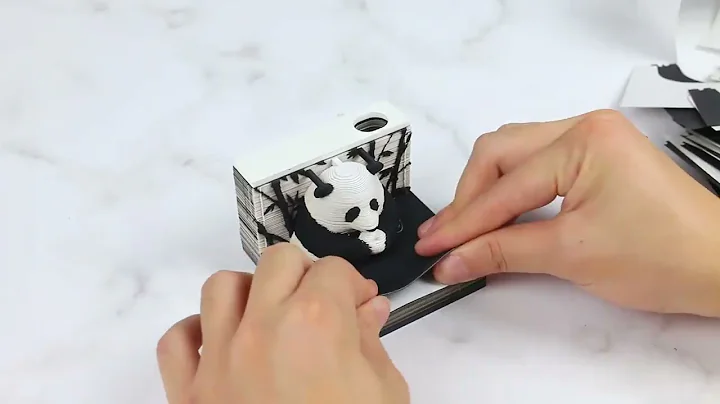 Omoshiroi Block#3D Notepad#3D Art Calendar 2025#Panda Memo Pad#3D Sticky Note Blocks#3D Note Paper
