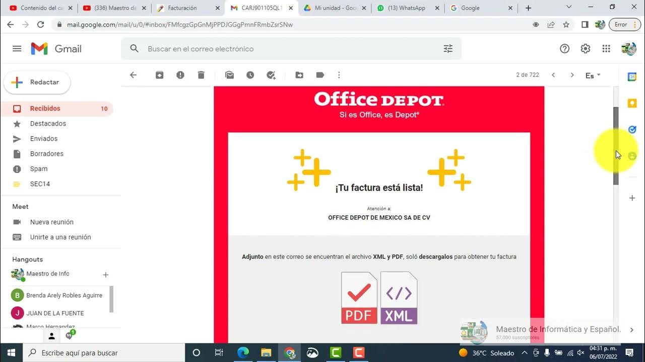 COMO FACTURAR O RECUPERAR FACTURA OFFICE DEPOT 2022 - YouTube