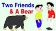 Two Friends And The Bear English Story ile ilgili video