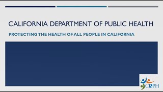 About the California Department of Public Health