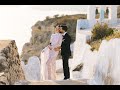Glamourous Santorini Wedding