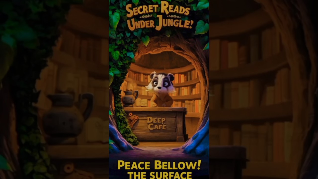 🦡 Jungle Ka Secret Café.Underground Books & Café 📚☕
