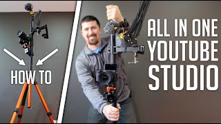 How to Build an All IN ONE Rollable YouTube setup using your EXISTING tripod