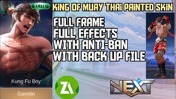 king of Muay Thai painted skin script ||MLBB ||YAsuo Official