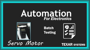 Demo of test automation system: Servo motor control with analog feedback