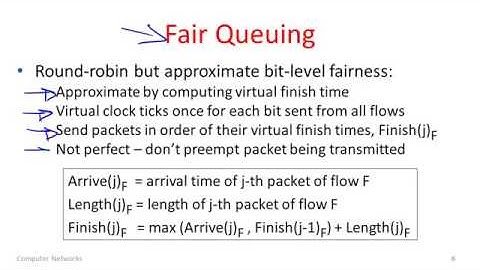 Computer Networks 9 4  Fair Queuing   YouTube 360p
