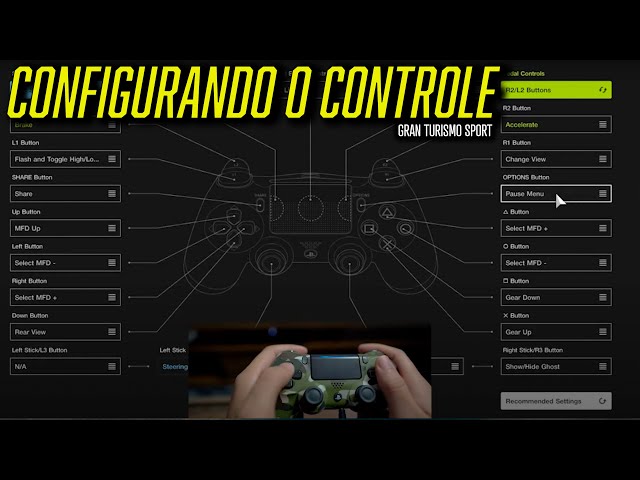 Controle Sony e Jogo Gran Turismo 7 PS4