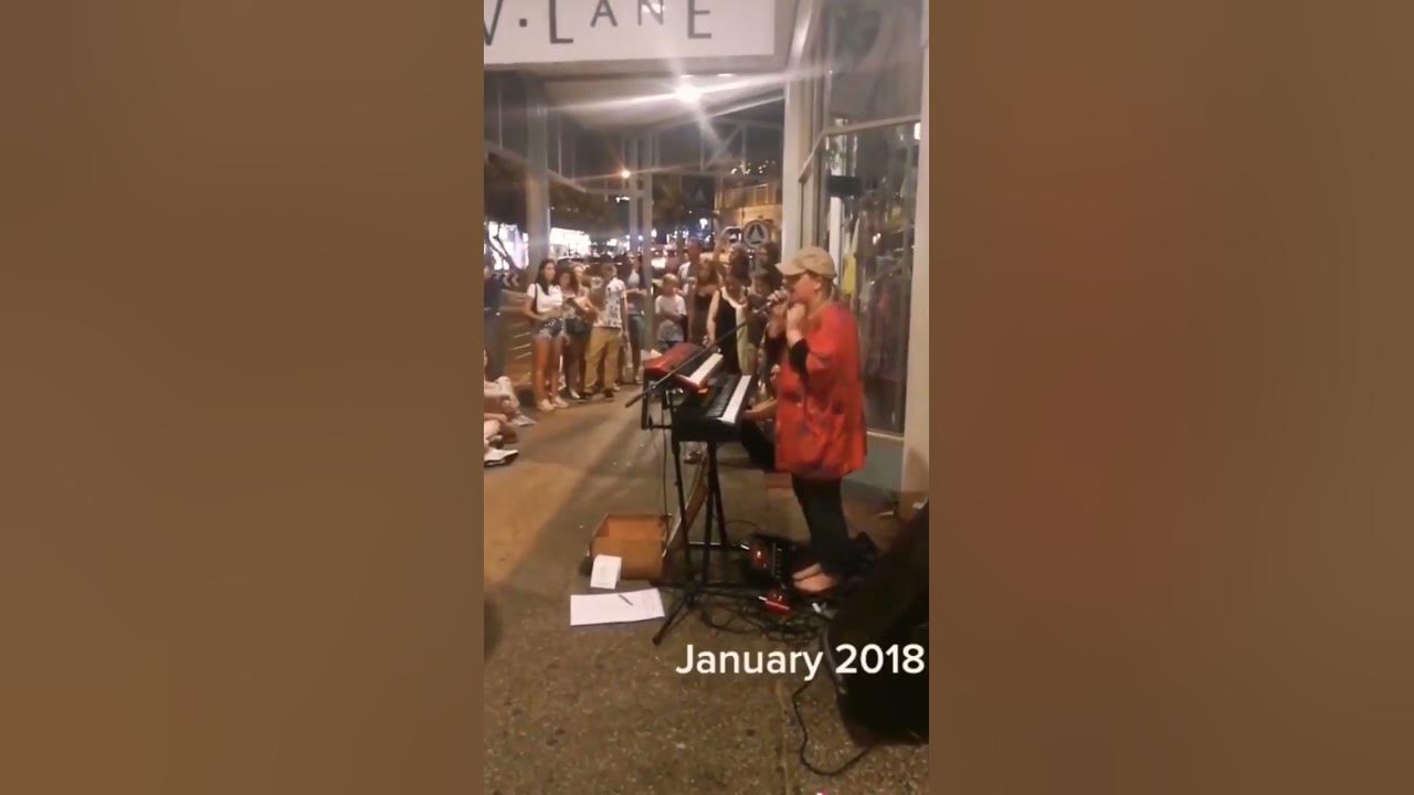 @tonesandi busking in 2018 before fame (#shorts)