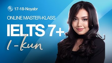 1-kun "Qanday qilib listening darajangizni 5.5 dan 9.0 ballgacha oshirish mumkin?" nomli jonli efir