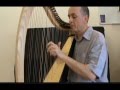 The soup dragon played on a celtic harp