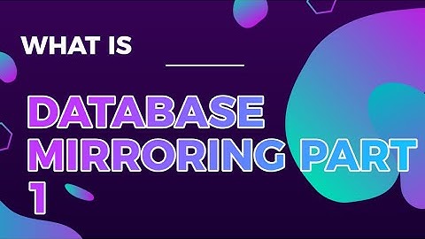 Database Mirroring Part 1 - #sqlserver #sqlserver2019 #sqltraining #sqltutorial #sqlforbeginners