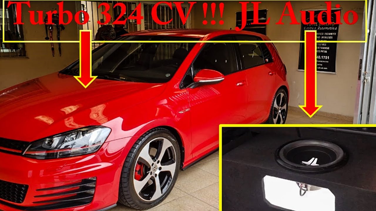 Golf GTi, JL Audio 15 pol, SD 1200W, 2 vias DAT by Felipe Nanba bassrush