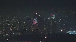 Dozens of unauthorized fireworks displays lit up the skies over socal,
as seen in this video captured by air7 hd. details:
https://abc7.la/2zbbc7j don't forg...