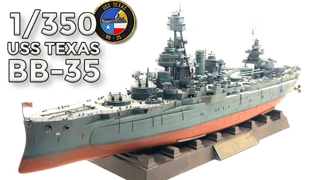 Trumpeter 1:350 Battleship USS Texas / Полная сборка, ремастеринг