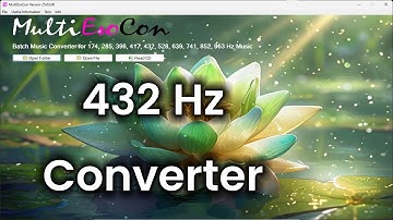 432Hz Converter - Tutorial MultiEsoCon - Open Entire Folders for Conversion