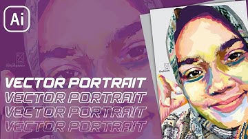 POP ART PORTRAIT | TIMELAPSE - Face Illustration in Adobe Illustrator CC  #commissionwork #tutorial