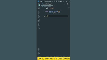 Calculate Area of circle using python #shorts #python #programming