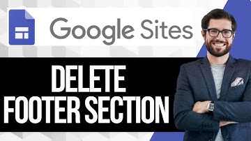 How to Delete Footer Section in Google Sites