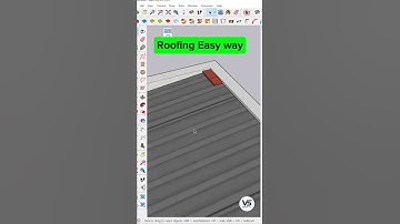 🧱 Roofing Tiles Created with Array Tool in SketchUp #architecture #sketchup #architect #trendingnow