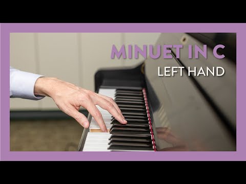 "Minuet in C" Left Hand | Piano Lesson